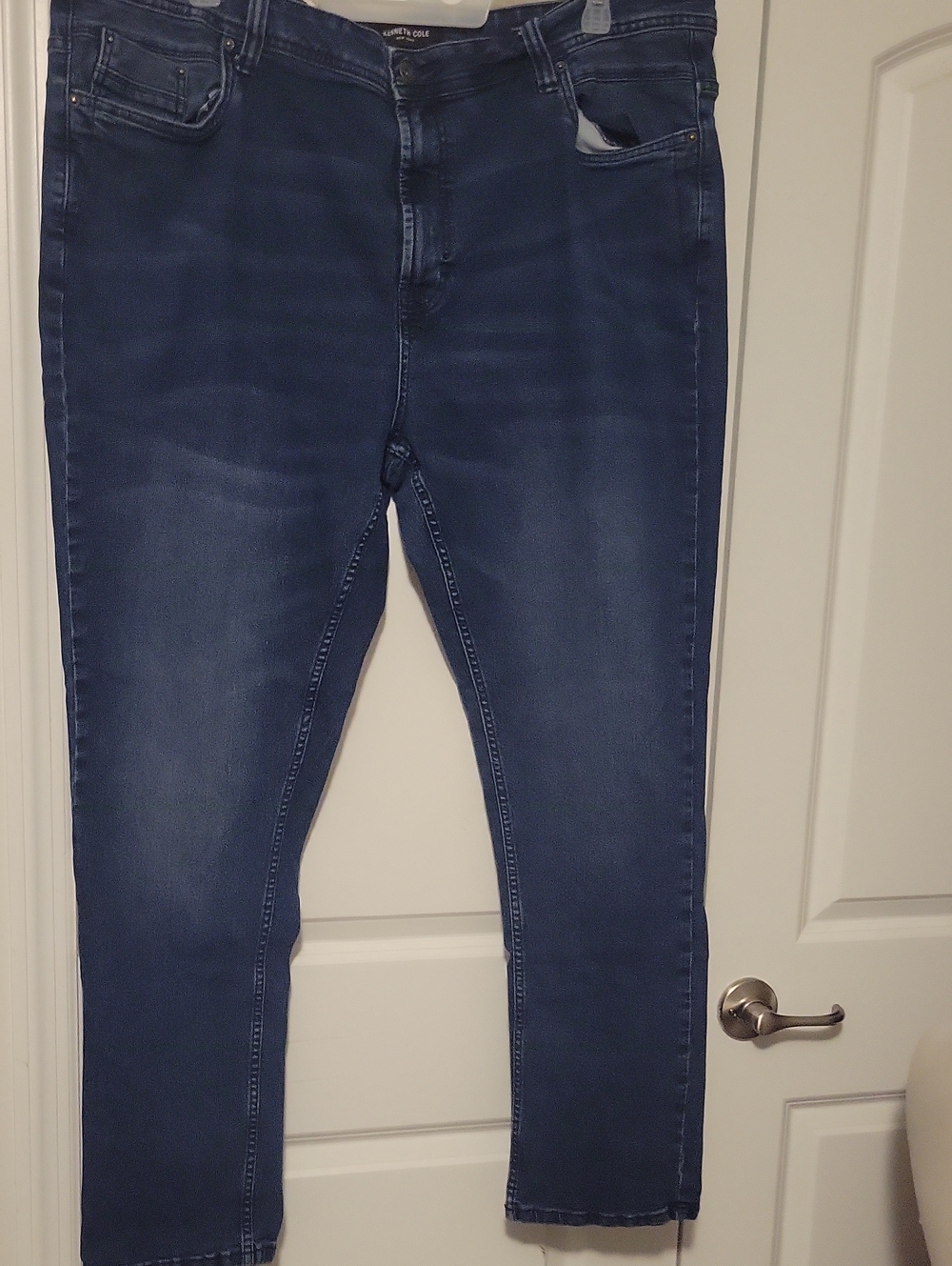 Men's Kenneth Cole Skinny Jeans in Dark Blue Denim
